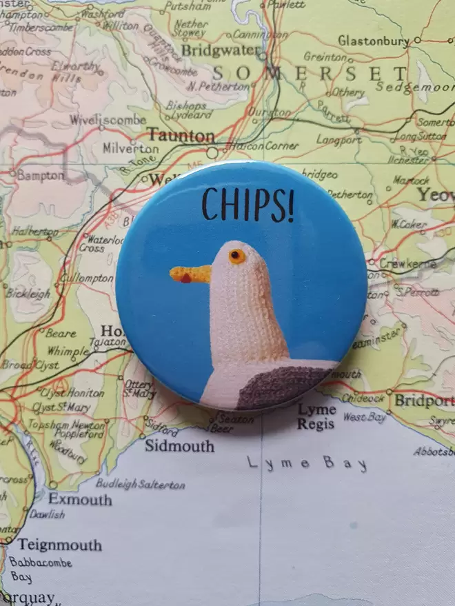 Big Jeff the seagull badge