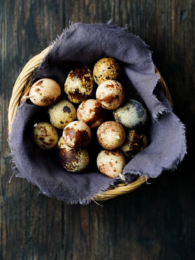 Quail Egg Cake Candles