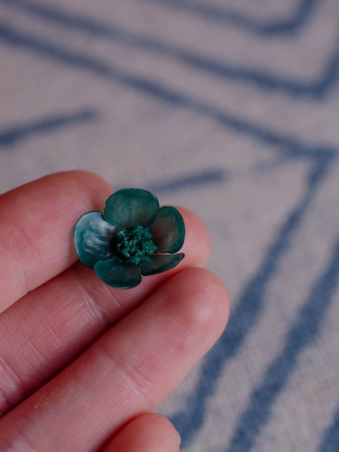 Handmade Silver Buttercup Stem By Ellenlou