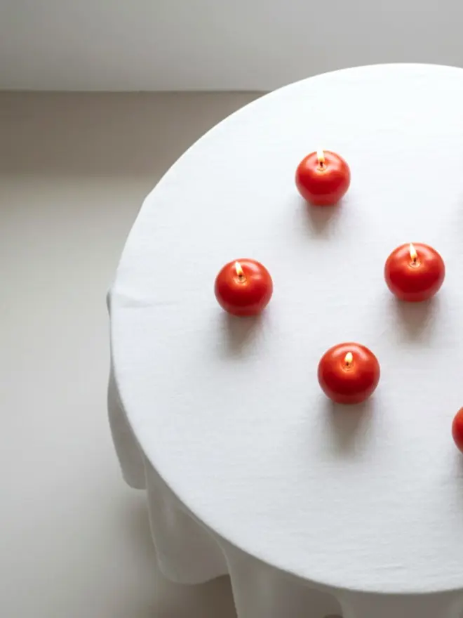 Mini Globe Tomato Candles