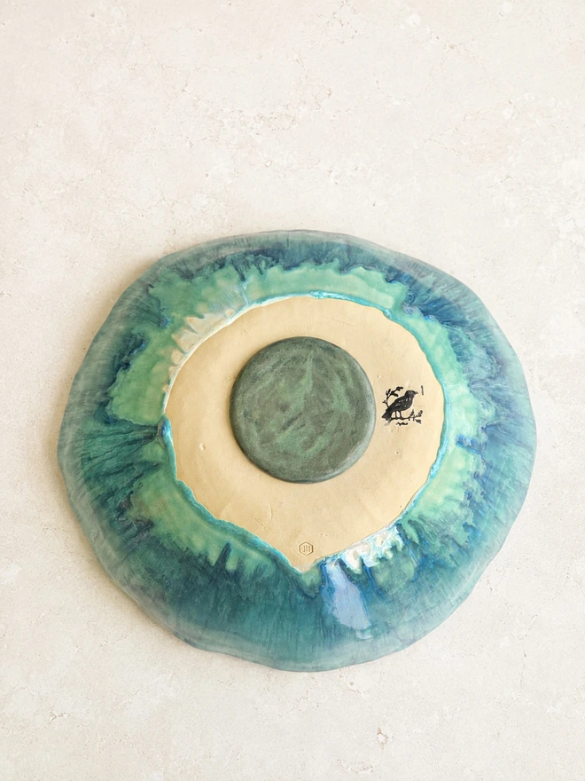 bird bath base, Jenny Hopps Pottery