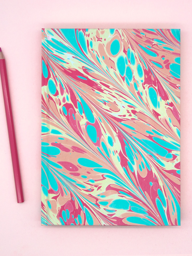 Marbled Journal - Pastels Colour