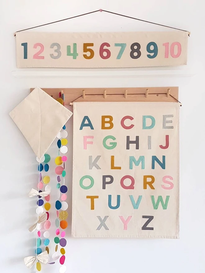 Pastel Alphabet Banner