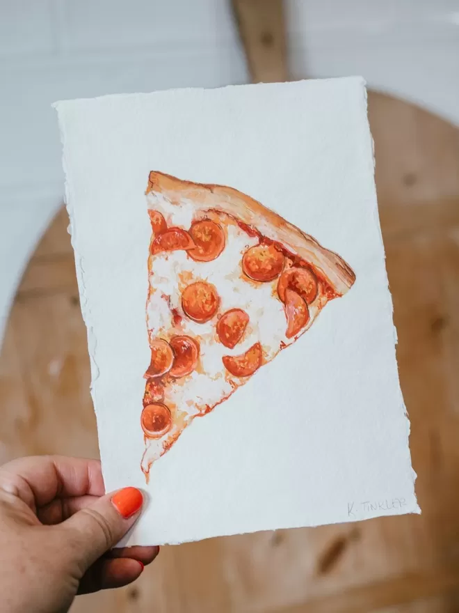 Katie Tinkler illustration of a Pizza Slice