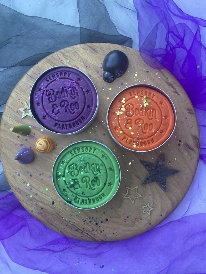 Halloween Sensory Play Dough Collection (Set Of 3) 