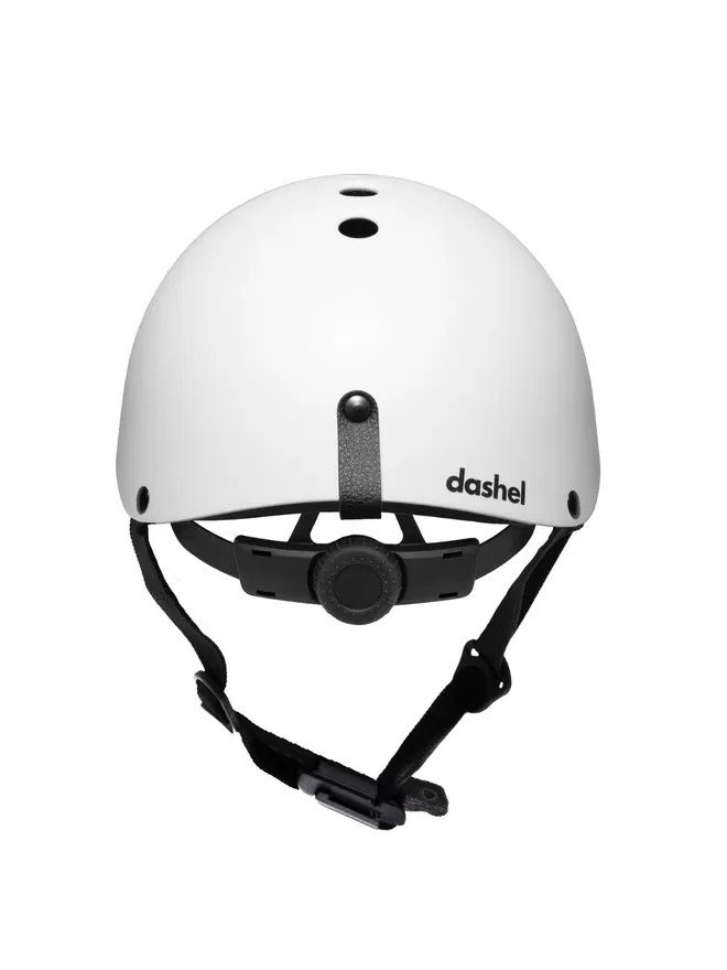 Dashel Bike Helmet White from the back.