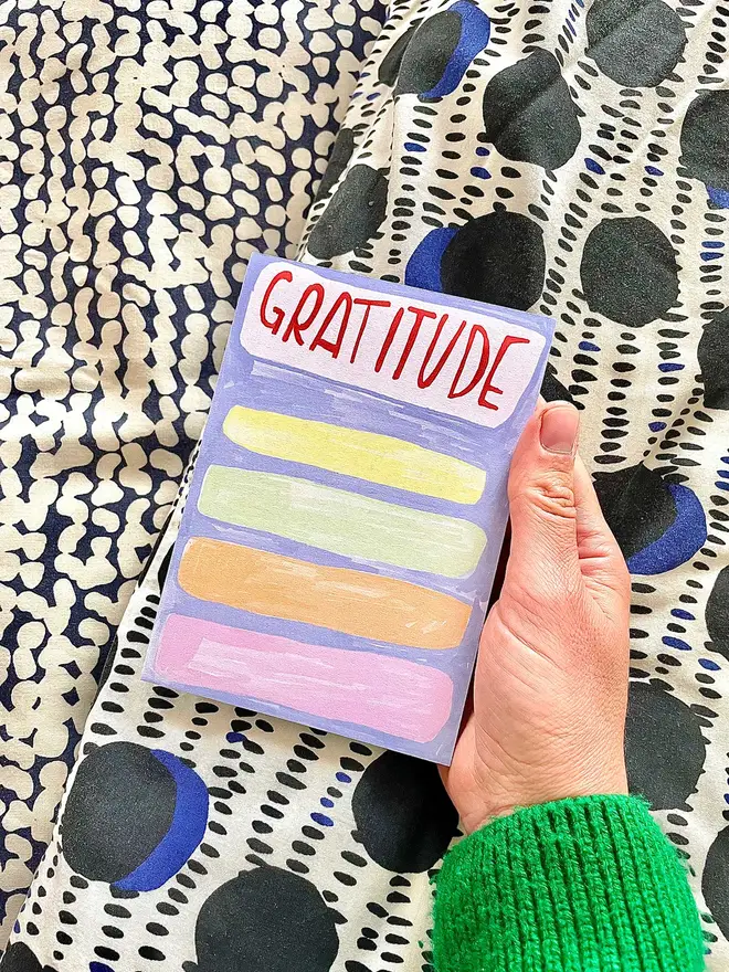 Use this handy Jotter to make a list of the things you're grateful for :)