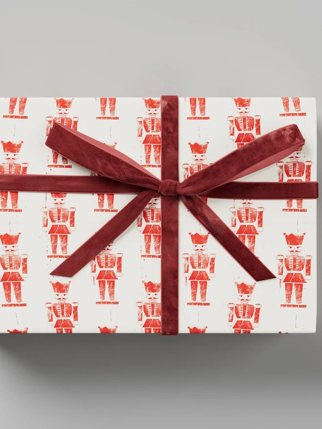 Red Nutcracker Wrapping Paper