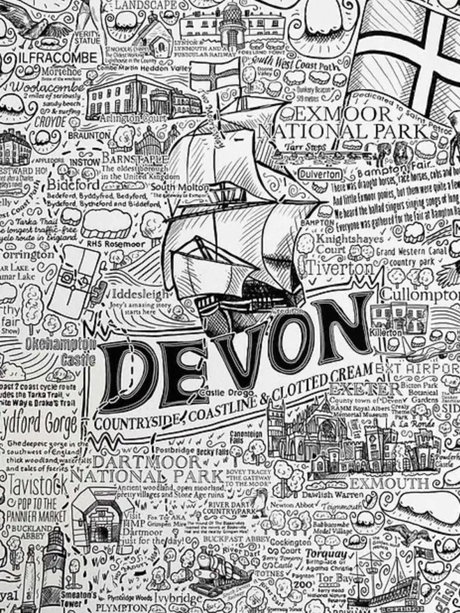Devon Poster Wall Art Prime Title