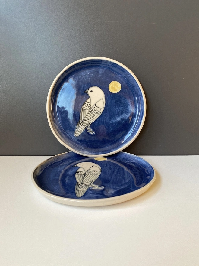 Handmade Ceramic Bird Dish