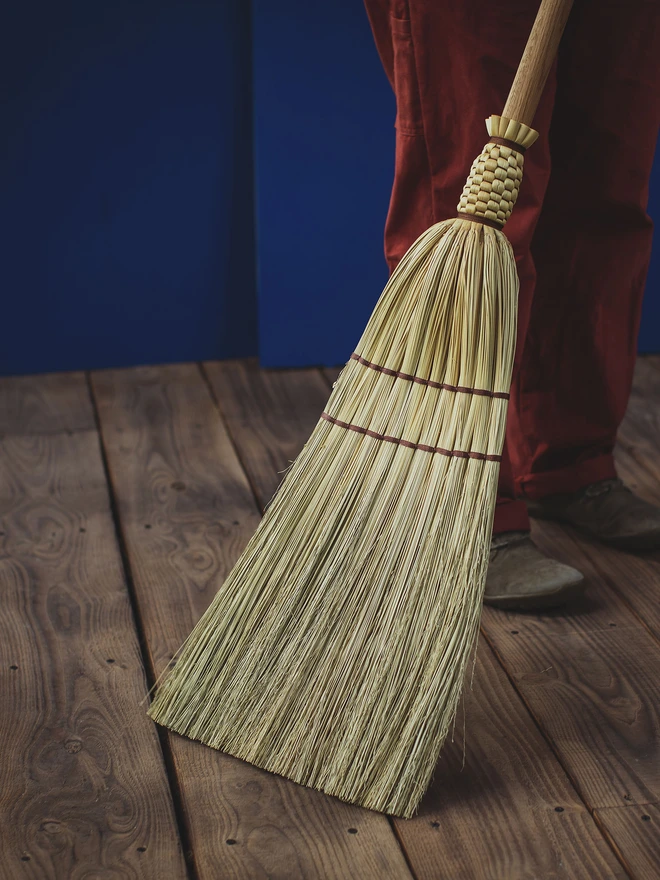 Handmade farmhouse broom