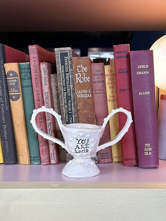 'You Are Loved' Mini Ceramic Trophy