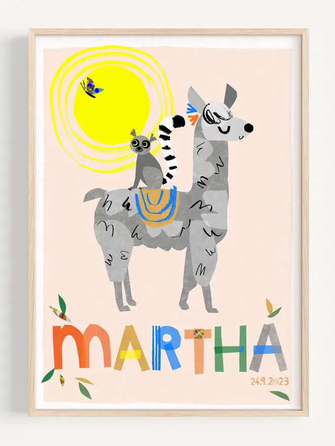 llama print