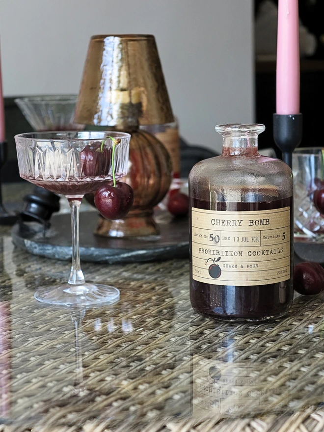 50cl Cherry Bomb table 