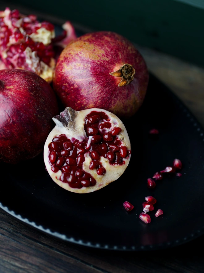 1/2 Pomegranate Candle 