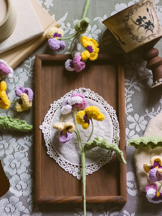 The Way to You Crochet Flower Pansy