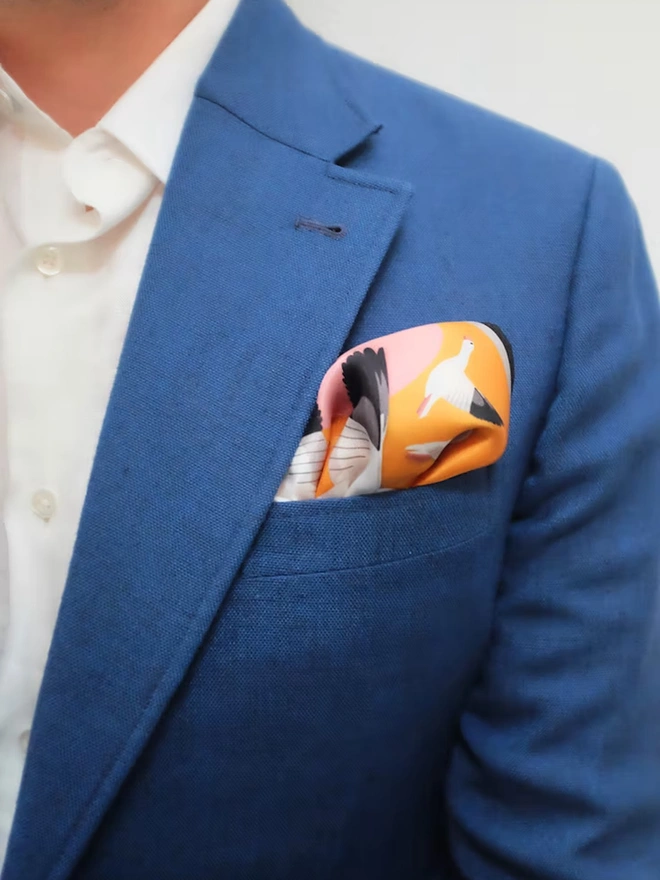  'Wild Geese' Pocket Square 