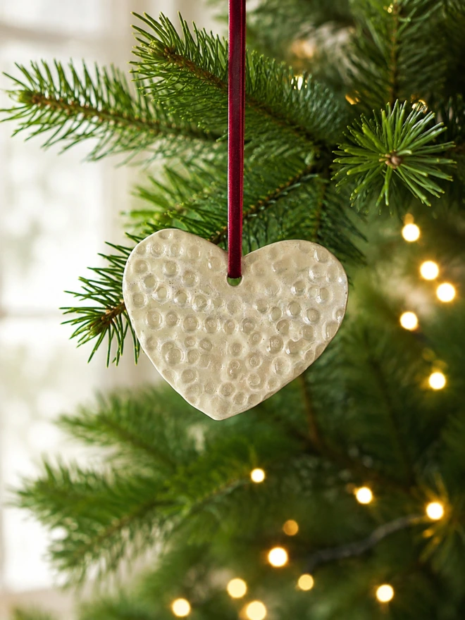 ceramic christmas decoration set, Jenny Hopps Pottery