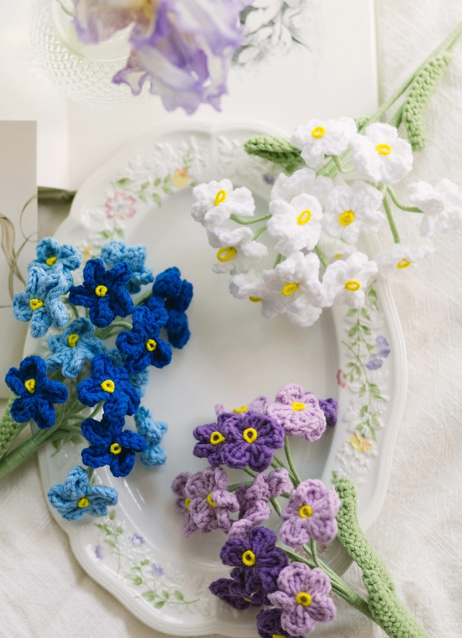 The Way to You Crochet Flower Forget me not