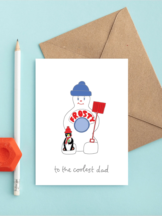 Mr Frosty Father's Day Card