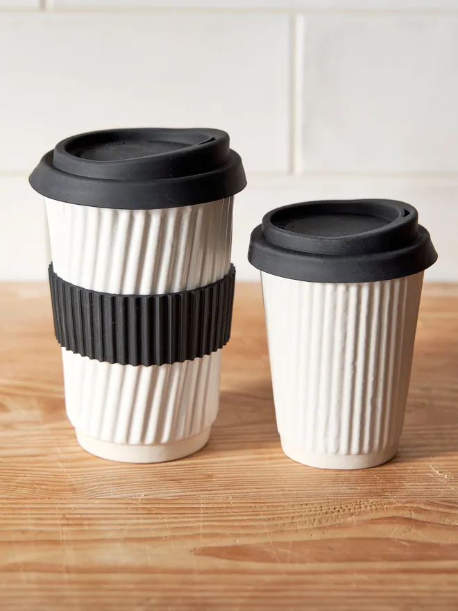 Ceramic white coffee cup