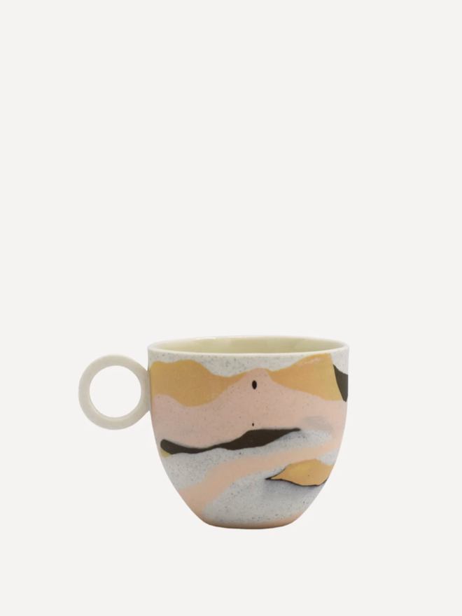Desert Dreamlands Espresso Cup. A cup from the Desert Dreamlands collection, showing typical decoration.