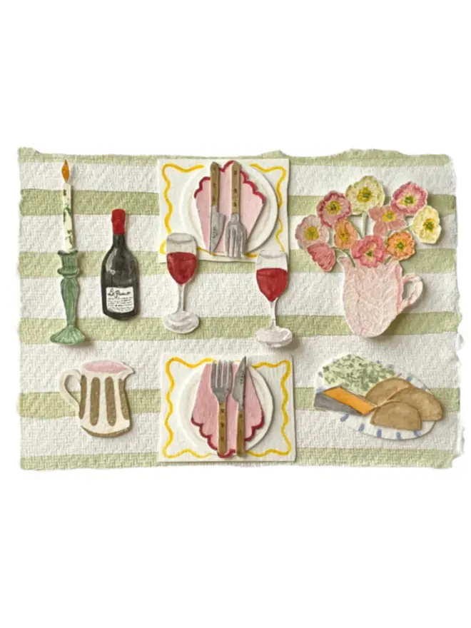 Fine Dining Greetings Card