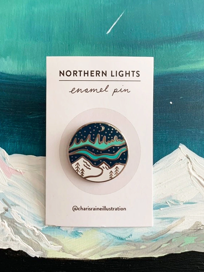 Northern Lights Enamel Pin