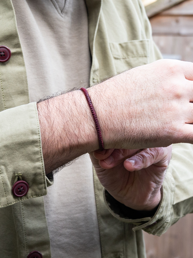 men rope bracelet