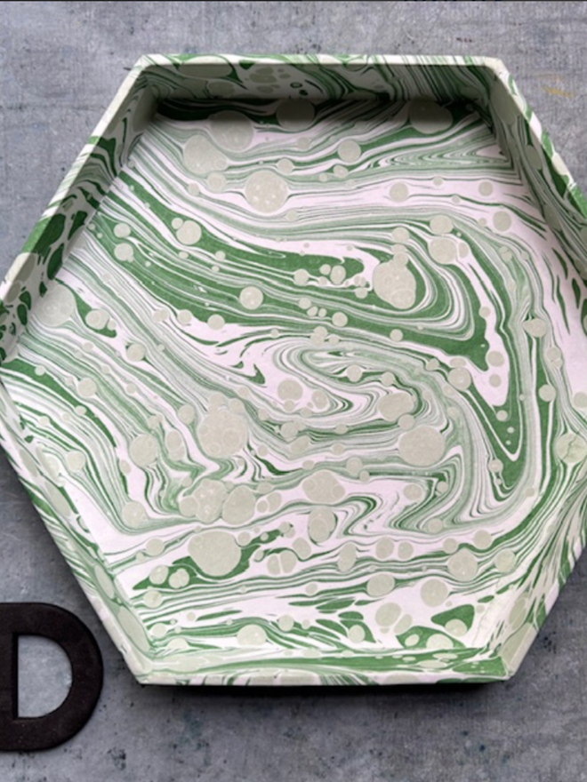 Hexagonal Large Trinket Tray. A trinket tray in D