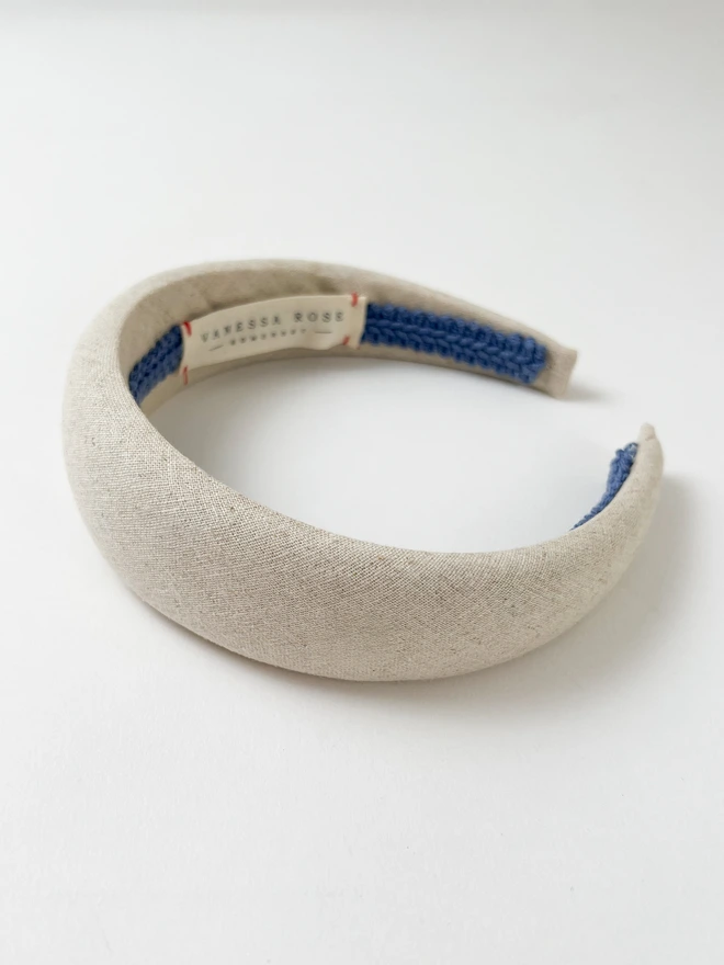 Neutral padded headband for women