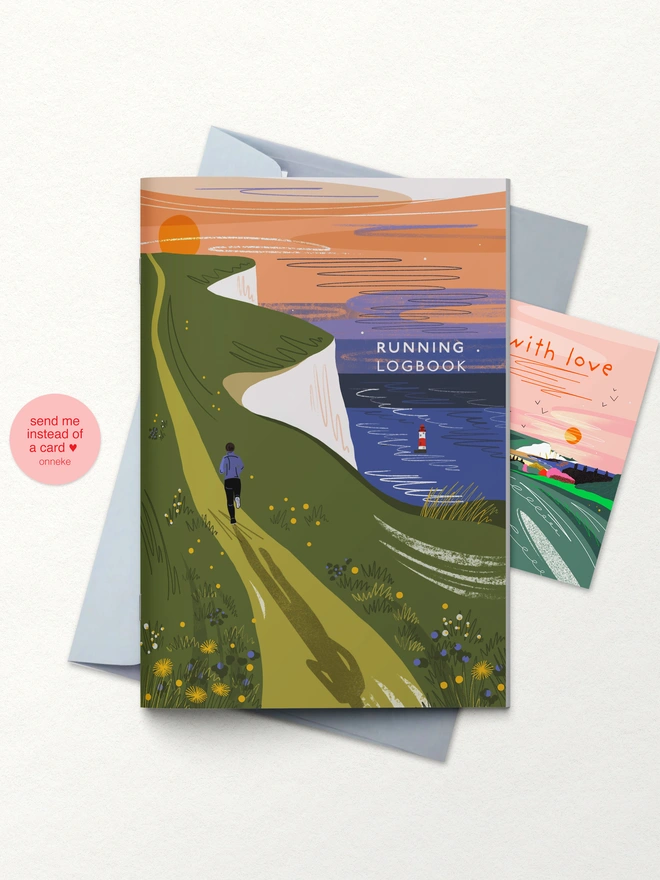 running logbook, running journal, fitness logbook, workout tracker, runner gift, fitness gift, outdoor gift, running notebook, exercise journal, gift for runners, eco friendly stationery, sustainable notebook, sports journal