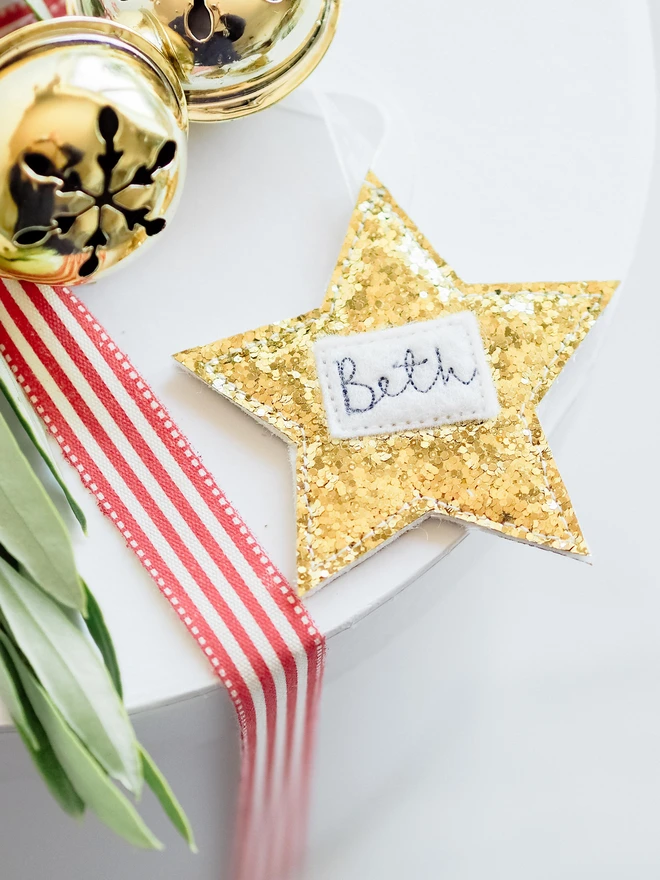 Personalised Christmas Star Tags
