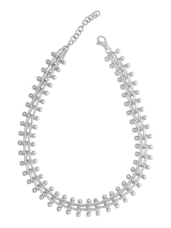 Loel Silver Deco Chain Necklace