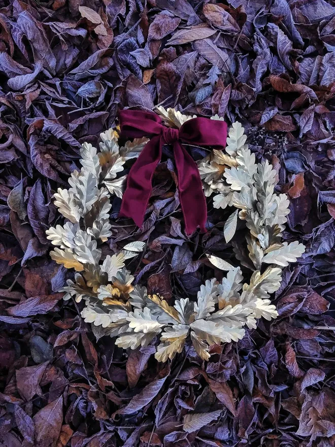 Brass Irish Oak Wreath