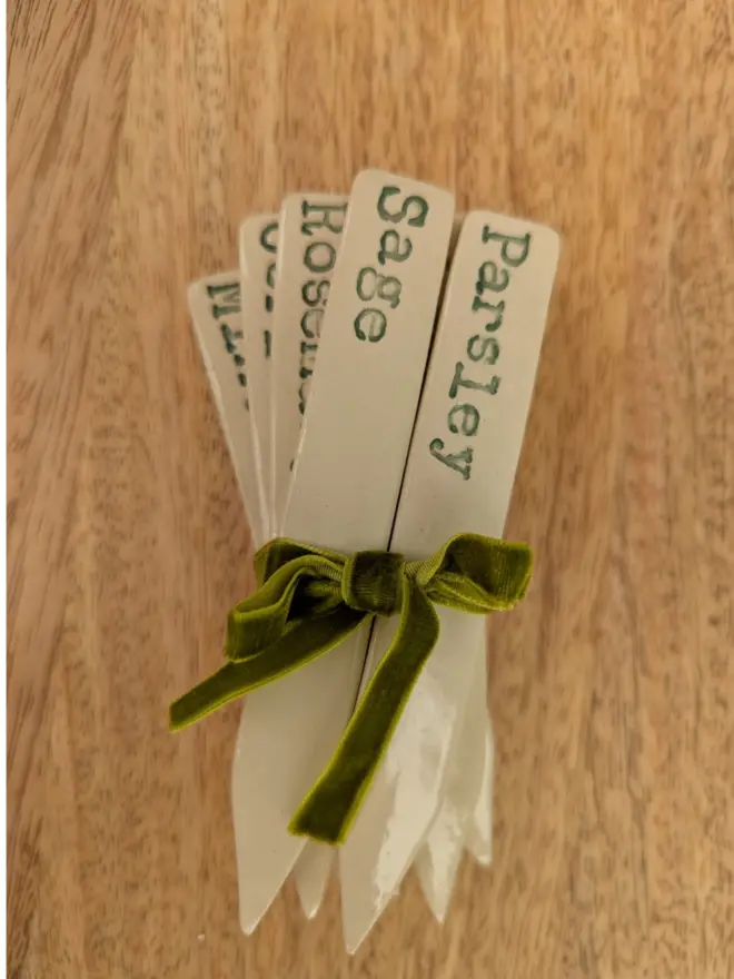 Herb labels, green