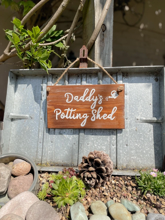 personalised garden sign