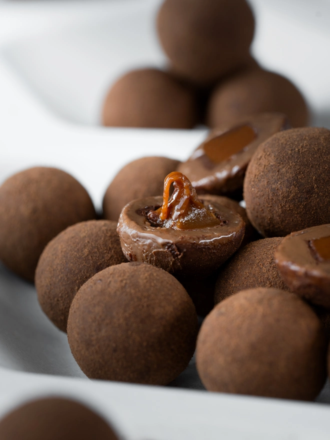 toffee milk chocolate balls