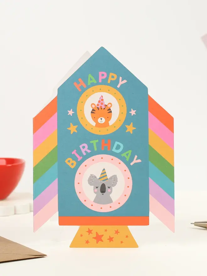 'Happy Birthday' Rocket Card