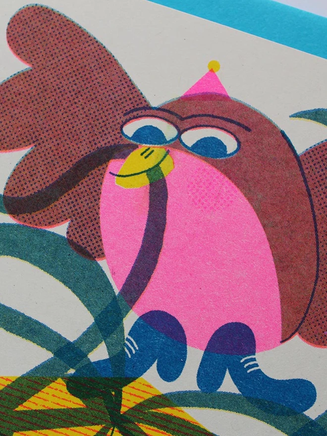 'Robin' A6 Riso Christmas Card