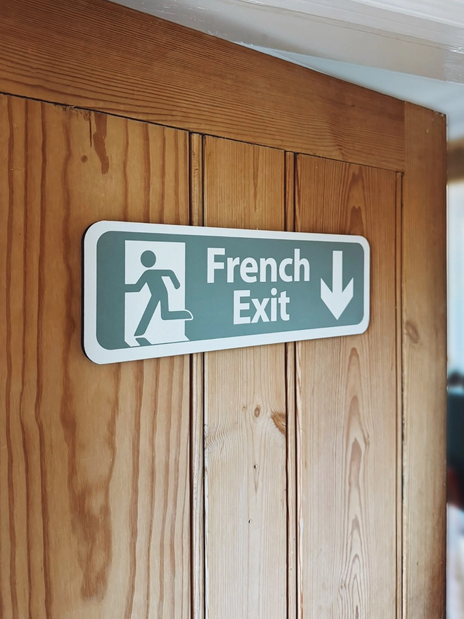 French exit sign