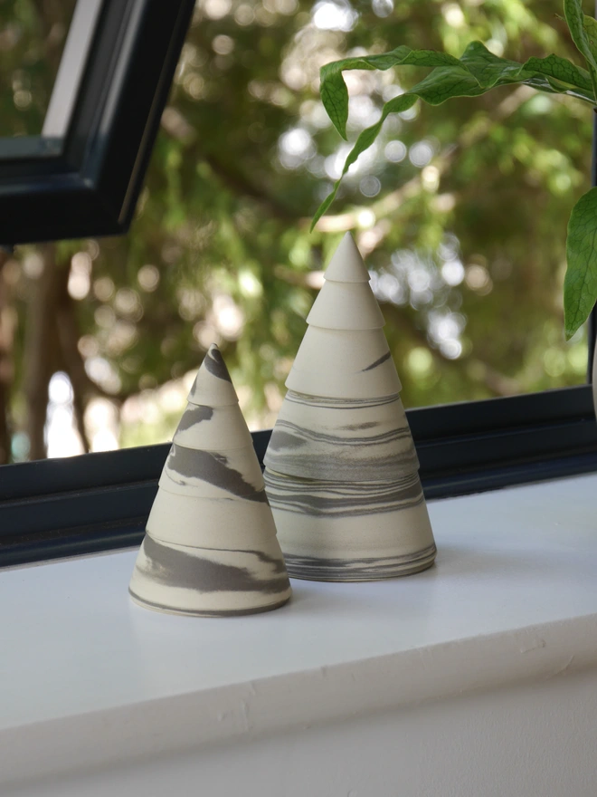 Handmade ceramic christmas tree decoration