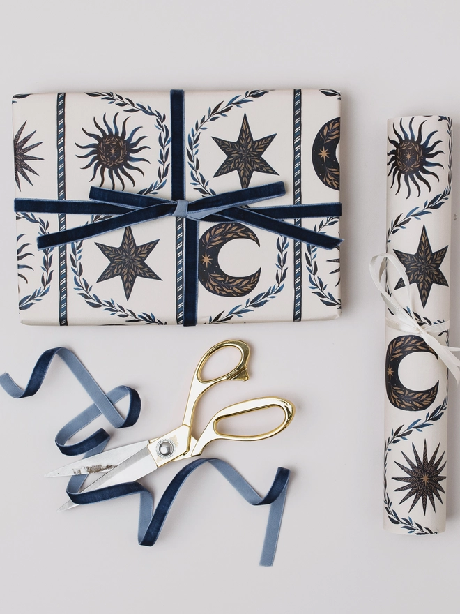 Moon Star Gift Wrap