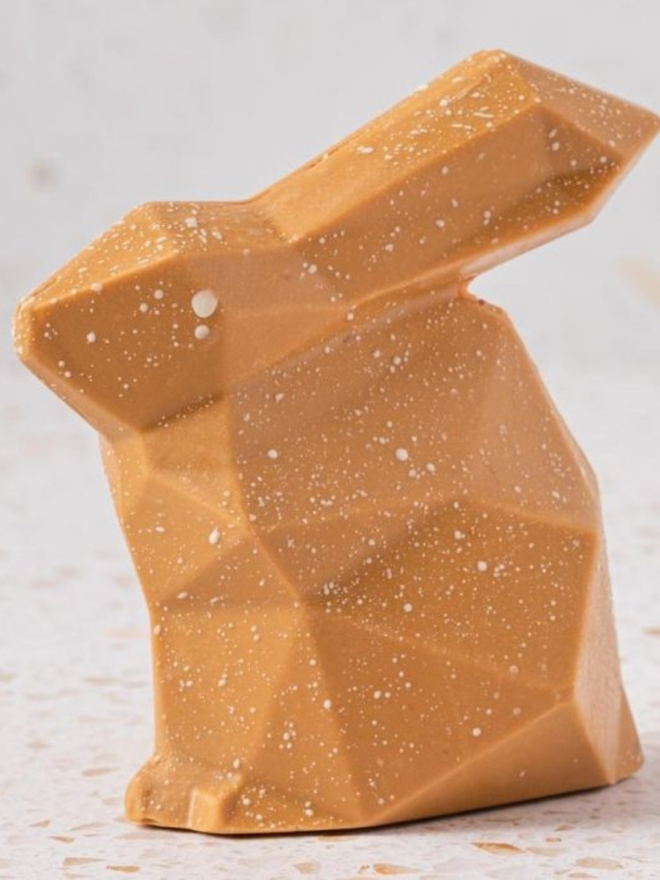 blonde chocolate easter bunny