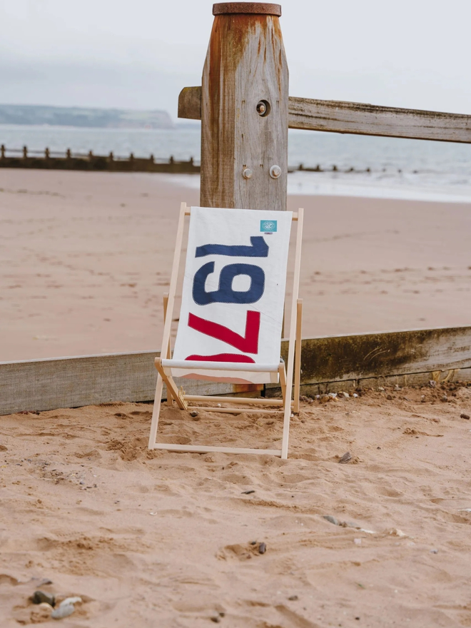 personalised date deckchair