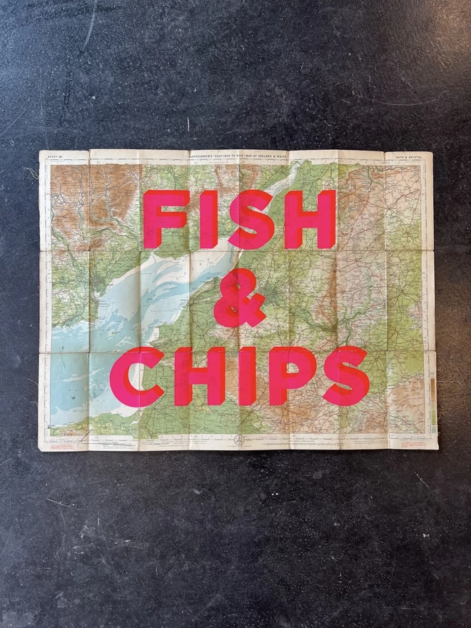 Fish & Chips Original Screen Print