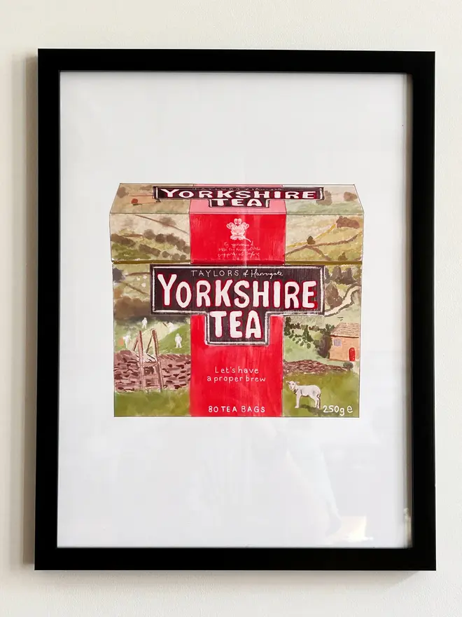 yorkshire tea wall print