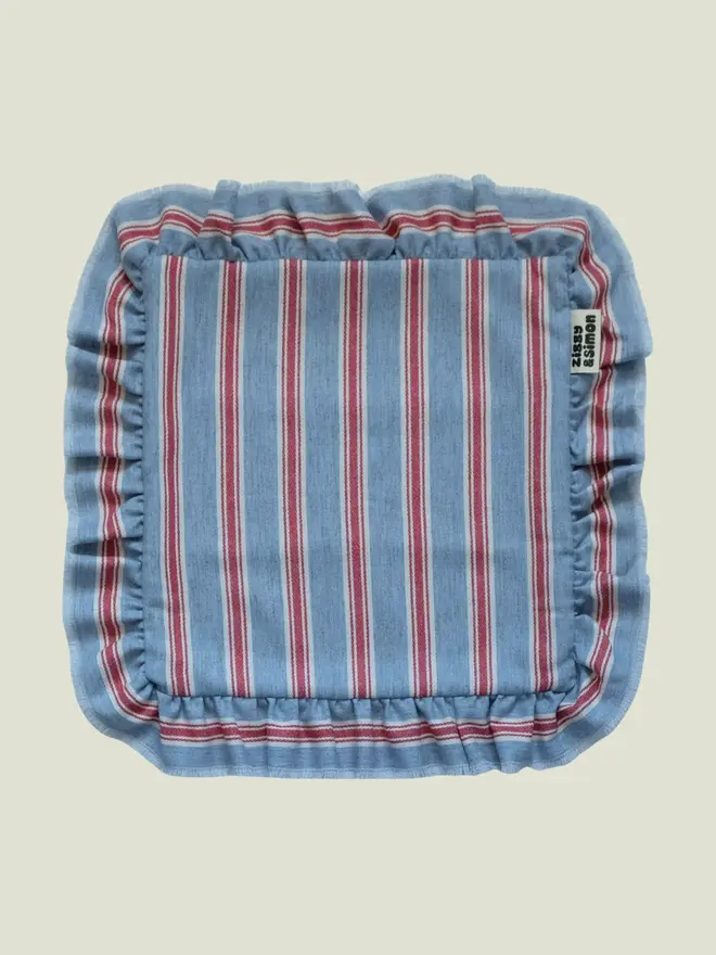Blue Raspberry Cushion. A cushion in square.