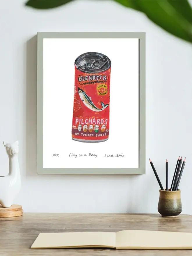 Fishy On A Dishy Fine Art Print