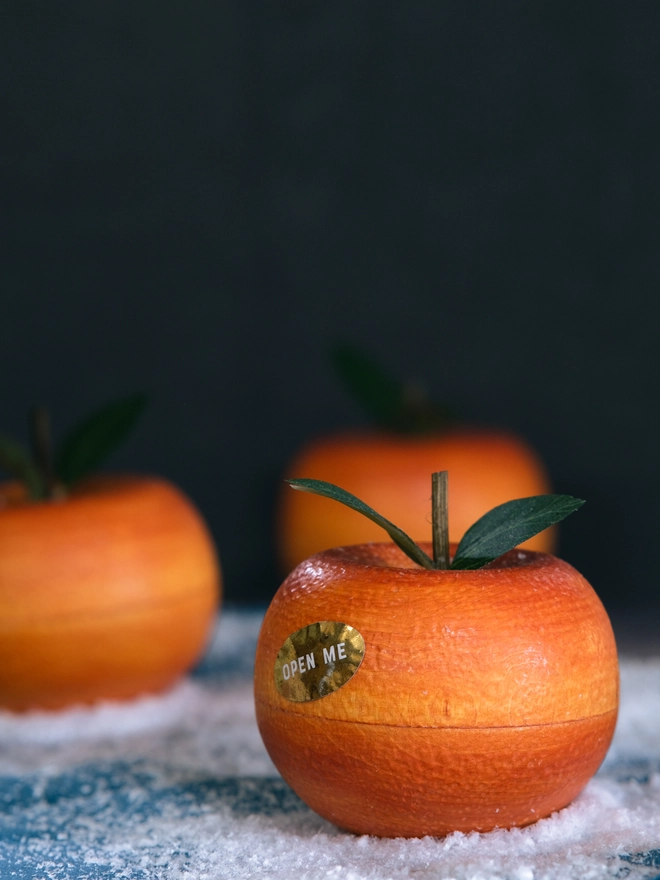 Personalised Christmas Clementine Table Place Setting